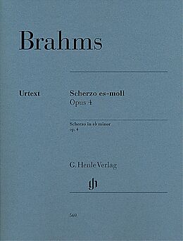 Johannes Brahms Notenblätter Scherzo es-Moll op.4