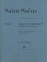 Camille Saint-Saens Notenblätter Sonate d-Moll Nr.1 op.75
