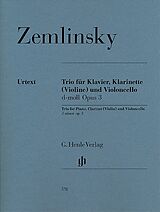 Alexander von Zemlinsky Notenblätter Trio d-Moll op.3