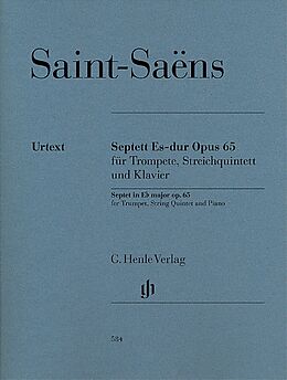 Camille Saint-Saens Notenblätter Septett Es-Dur op.65