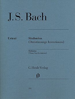 Johann Sebastian Bach Notenblätter Dreistimmige Inventionen BWV787-801