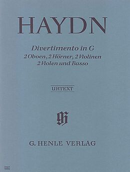 Franz Joseph Haydn Notenblätter Divertimento G-Dur Hob.II-9