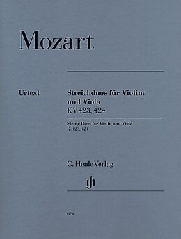 Wolfgang Amadeus Mozart Notenblätter Streichduos KV423 und KV424