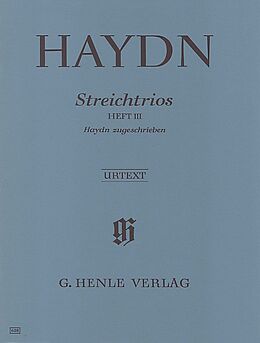 Franz Joseph Haydn Notenblätter Trios Band 3