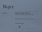 Max Reger Notenblätter Suite op.16 für Orgel