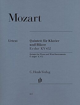 Wolfgang Amadeus Mozart Notenblätter Quintett Es-Dur KV452 für Klavier