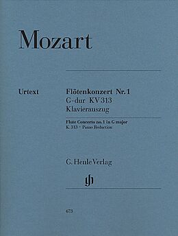 Wolfgang Amadeus Mozart Notenblätter Konzert G-Dur KV313 für Flöte und Orchester