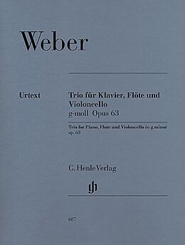 Carl Maria von Weber Notenblätter Trio g-Moll op.63 für Klavier