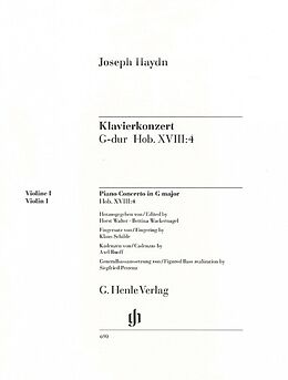 Franz Joseph Haydn Notenblätter Konzert G-Dur Hob.XVIII-4