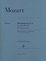 Wolfgang Amadeus Mozart Notenblätter Konzert Es-Dur Nr.2 KV417 für Horn und Orchester