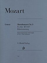 Wolfgang Amadeus Mozart Notenblätter Konzert Es-Dur Nr.3 KV447 für Horn und Orchester