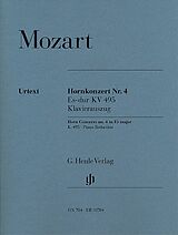 Wolfgang Amadeus Mozart Notenblätter Konzert Es-Dur Nr.4 KV495 für Horn und Orchester