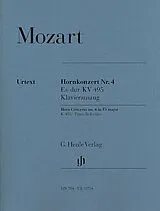 Wolfgang Amadeus Mozart Notenblätter Konzert Es-Dur Nr.4 KV495 für Horn und Orchester