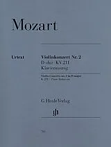 Wolfgang Amadeus Mozart Notenblätter Konzert D-Dur Nr.2 KV211 für Violine und Orchester