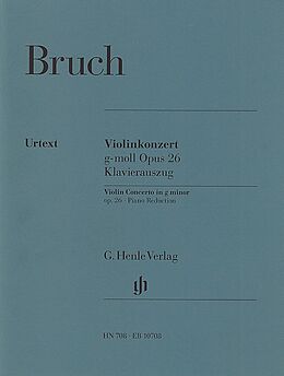 Max Bruch Notenblätter Konzert g-Moll op.26 für Violine und Orchester