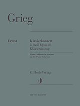 Edvard Hagerup Grieg Notenblätter Konzert a-Moll op.16