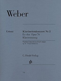 Carl Maria von Weber Notenblätter Konzert Es-Dur Nr.2 op.74 für Klarinette und Orchester
