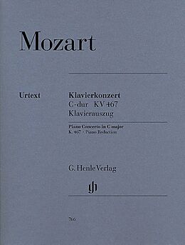 Wolfgang Amadeus Mozart Notenblätter Konzert C-Dur Nr.21 KV467 für Klavier und Orchester