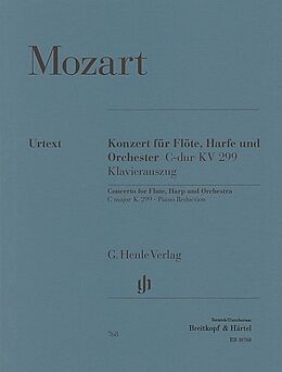 Wolfgang Amadeus Mozart Notenblätter Konzert C-Dur KV299 für Flöte, Harfe und Orchester