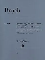 Max Bruch Notenblätter Romanze F-Dur op.85 für Viola und Orchester