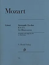 Wolfgang Amadeus Mozart Notenblätter Serenade Es-Dur KV375
