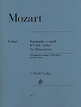 Wolfgang Amadeus Mozart Notenblätter Serenade c-Moll KV388