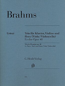 Johannes Brahms Notenblätter Trio Es-Dur op.40