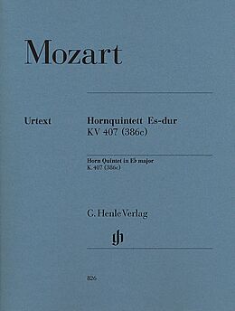 Wolfgang Amadeus Mozart Notenblätter Quintett Es-Dur KV407 (KV386c)
