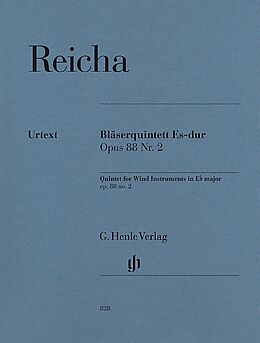 Anton (Antoine) Joseph Reicha Notenblätter Quintett Es-Dur Nr.2 op.88 für Flöte
