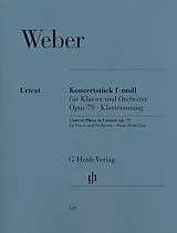 Carl Maria von Weber Notenblätter Konzertstück f-Moll op.79 für Klavier und Orchester