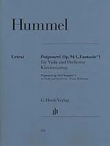 Johann Nepomuk Hummel Notenblätter Potpourri op.94 für Viola und Orchester