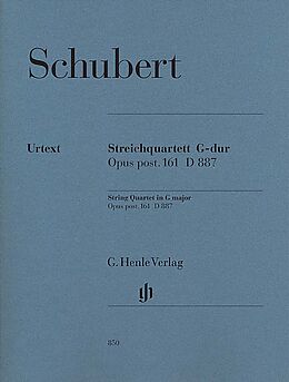 Franz Schubert Notenblätter Streichquartett G-Dur op.posth.161 D887