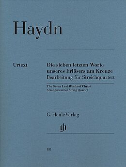 Franz Joseph Haydn Notenblätter Die sieben letzten Worte unseres Erlösers