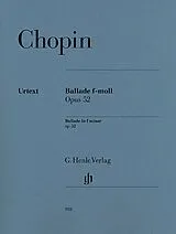 Frédéric Chopin Notenblätter Ballade f-Moll op.52