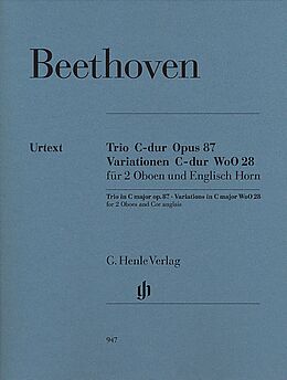 Ludwig van Beethoven Notenblätter Trio C-Dur op.87 und Variationen C-Dur WoO28