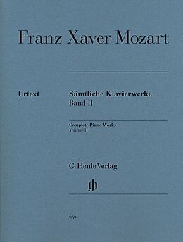 Franz Xaver Mozart Notenblätter Sämtliche Klavierwerke Band 2