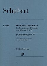 Franz Schubert Notenblätter Der Hirt auf dem Felsen D965