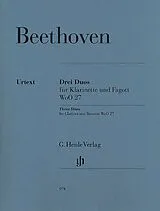 Ludwig van Beethoven Notenblätter 3 Duos WoO27