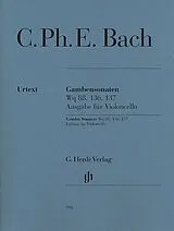 Carl Philipp Emanuel Bach Notenblätter Sonaten für Viola da gamba und Bc