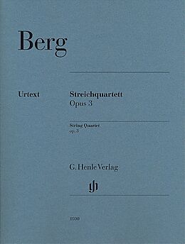 Alban Berg Notenblätter Streichquartett op.3