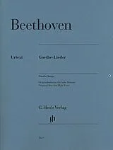 Ludwig van Beethoven Notenblätter Goethe-Lieder