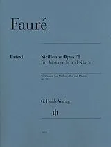 Gabriel Urbain Fauré Notenblätter Sicilienne op.78