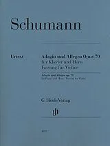 Robert Schumann Notenblätter Adagio und Allegro op.70 für Horn und Klavier
