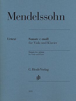 Felix Mendelssohn-Bartholdy Notenblätter Sonate c-Moll