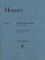 Wolfgang Amadeus Mozart Notenblätter Sonate F-Dur KV533
