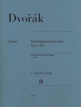 Antonin Leopold Dvorak Notenblätter Quartett G-Dur op.106