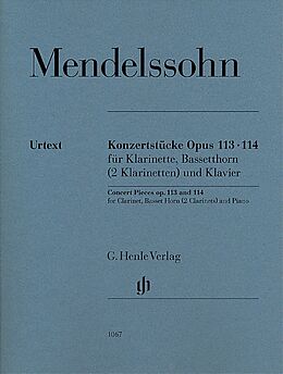 Felix Mendelssohn-Bartholdy Notenblätter Konzertstücke op.113 und op.114