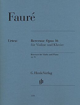 Gabriel Urbain Fauré Notenblätter Berceuse op.16