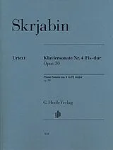 Alexander Skriabin Notenblätter Sonate Fis-Dur Nr.4 op.30