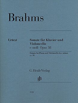 Johannes Brahms Notenblätter Sonate e-Moll op.38